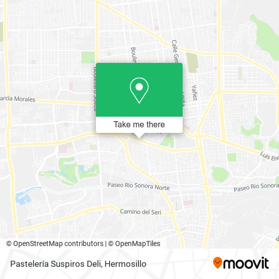 Mapa de Pastelería Suspiros Deli