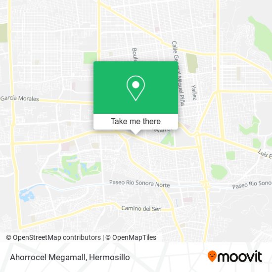 Mapa de Ahorrocel Megamall