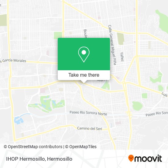 IHOP Hermosillo map