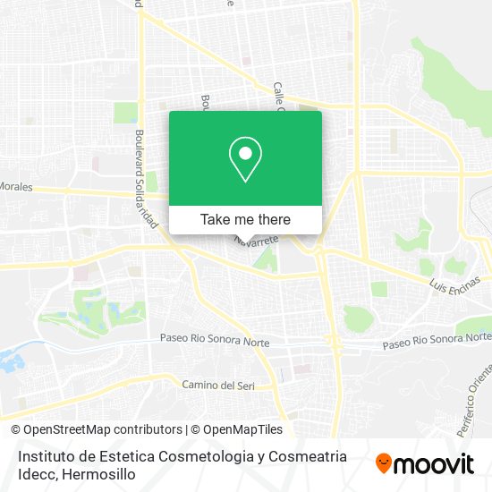 Instituto de Estetica Cosmetologia y Cosmeatria Idecc map