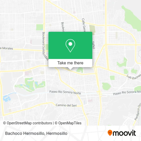 Bachoco Hermosillo map
