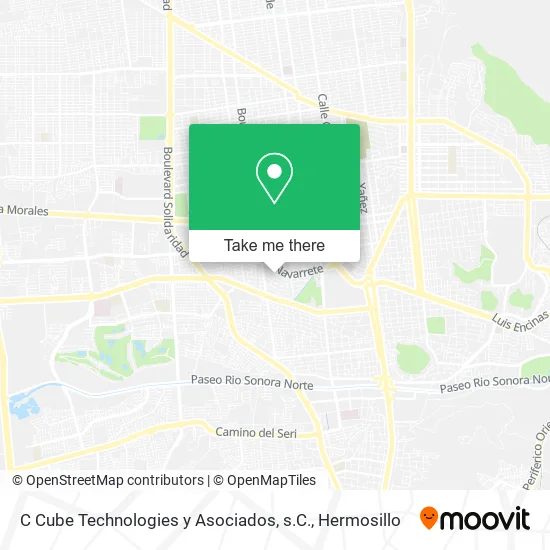C Cube Technologies y Asociados, s.C. map