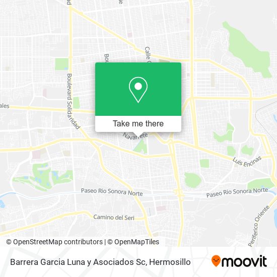 Barrera Garcia Luna y Asociados Sc map