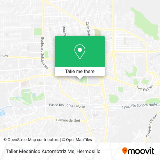 Taller Mecánico Automotriz Ms map