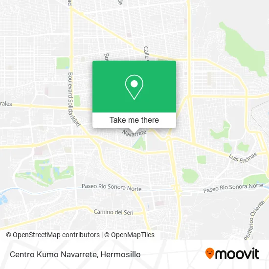 Centro Kumo Navarrete map