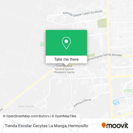 Tienda Escolar Cecytes La Manga map