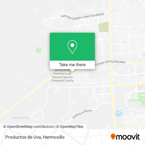 Mapa de Productos de Uva