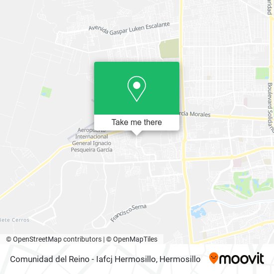 Mapa de Comunidad del Reino - Iafcj Hermosillo