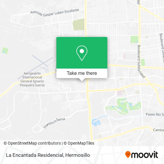 La Encantada Residencial map