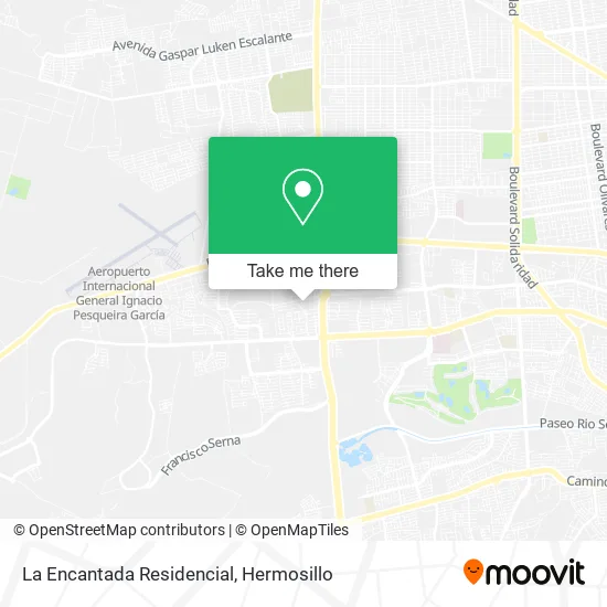 Mapa de La Encantada Residencial
