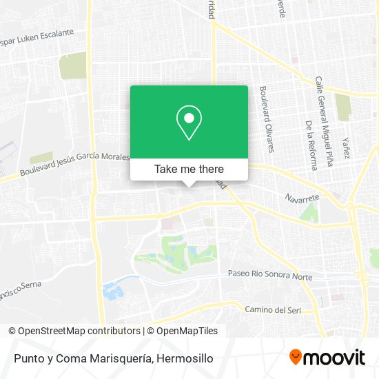 Punto y Coma Marisquería map