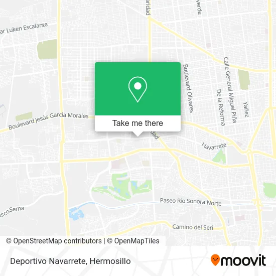 Deportivo Navarrete map
