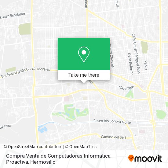 Mapa de Compra Venta de Computadoras Informatica Proactiva