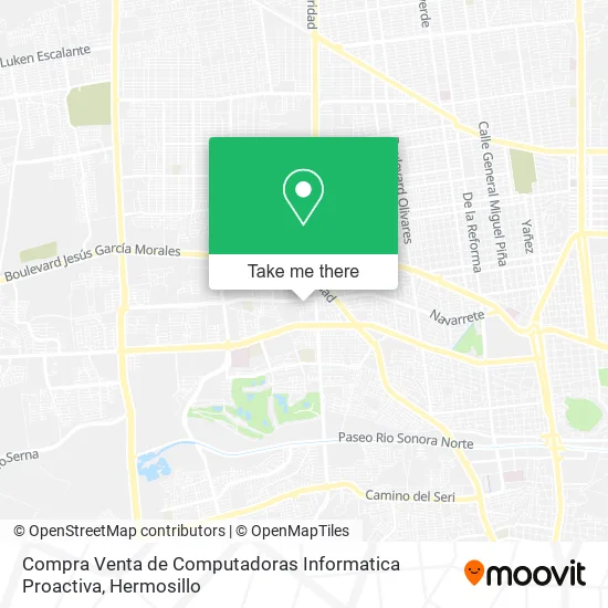 Compra Venta de Computadoras Informatica Proactiva map