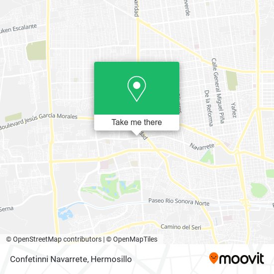 Confetinni Navarrete map