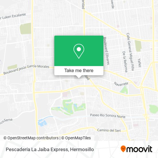 Pescadería La Jaiba Express map