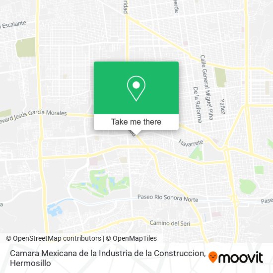 Camara Mexicana de la Industria de la Construccion map