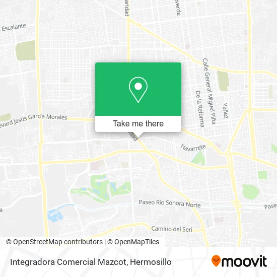 Mapa de Integradora Comercial Mazcot