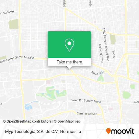 Myp Tecnología, S.A. de C.V. map