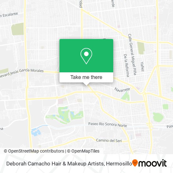 Mapa de Deborah Camacho Hair & Makeup Artists