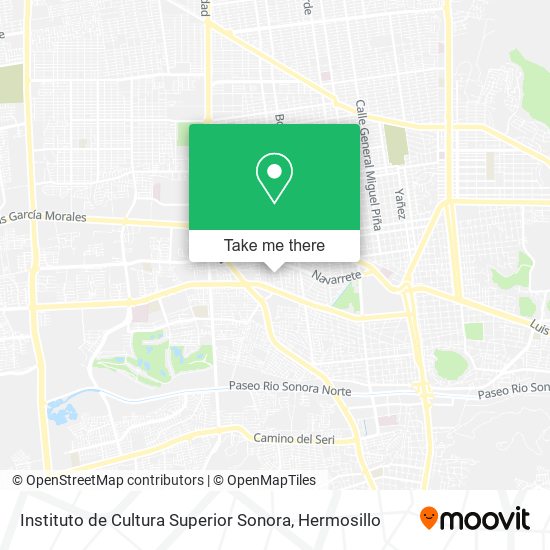 Instituto de Cultura Superior Sonora map
