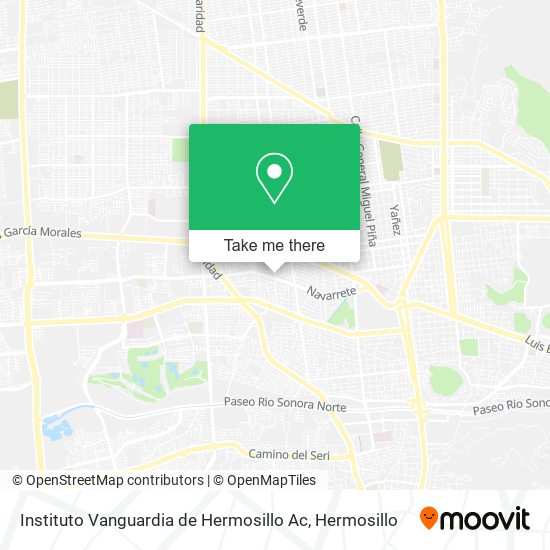 Instituto Vanguardia de Hermosillo Ac map