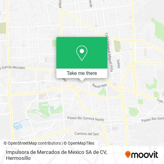 Impulsora de Mercados de Mexico SA de CV map