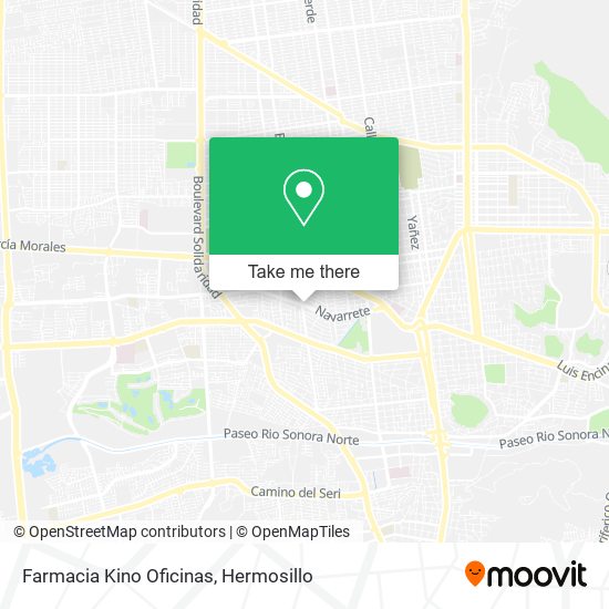 Farmacia Kino Oficinas map