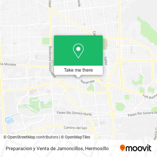 Mapa de Preparacion y Venta de Jamoncillos
