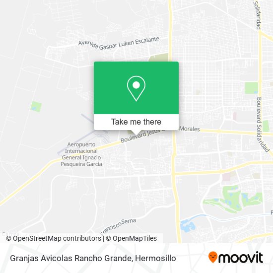 Mapa de Granjas Avicolas Rancho Grande