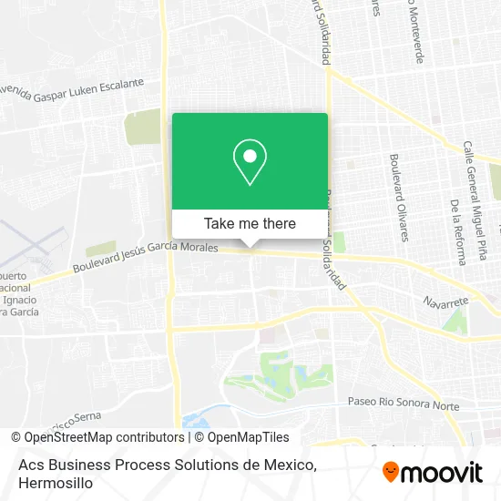 Acs Business Process Solutions de Mexico map