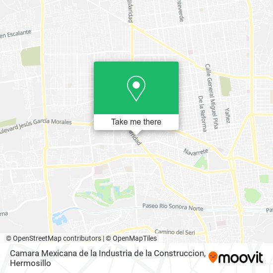 Camara Mexicana de la Industria de la Construccion map
