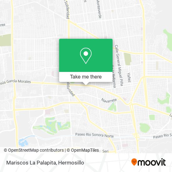 Mariscos La Palapita map