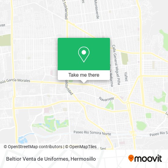 Beltior Venta de Uniformes map