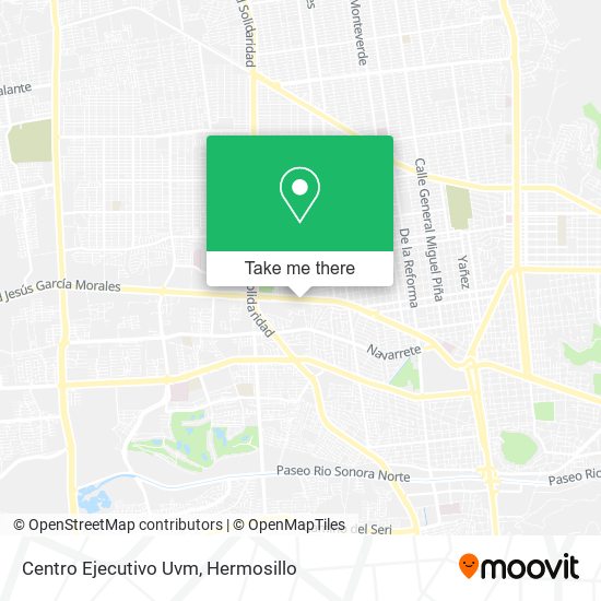 Centro Ejecutivo Uvm map