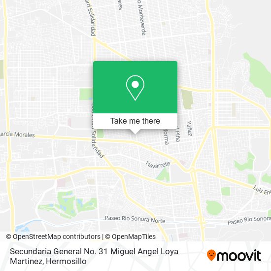 Secundaria General No. 31 Miguel Angel Loya Martinez map