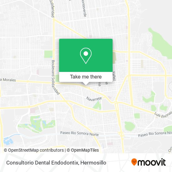 Mapa de Consultorio Dental Endodontix