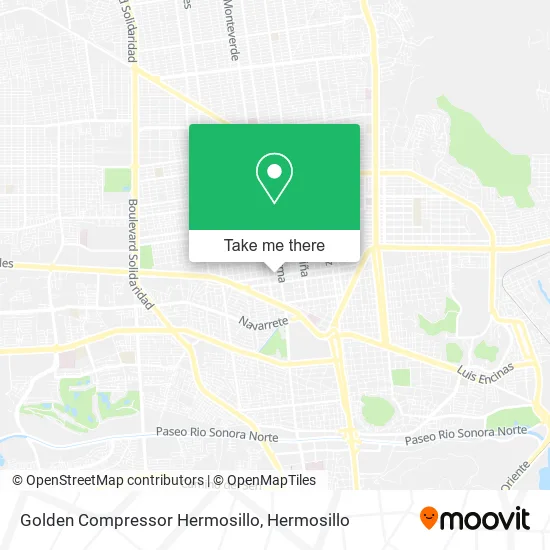 Golden Compressor Hermosillo map