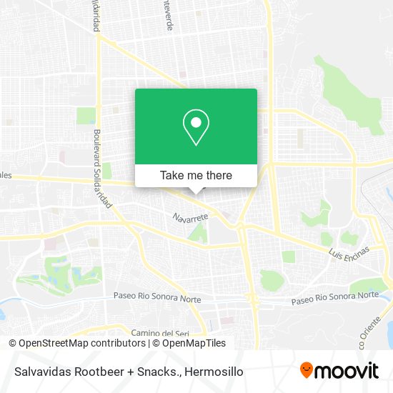 Salvavidas Rootbeer + Snacks. map