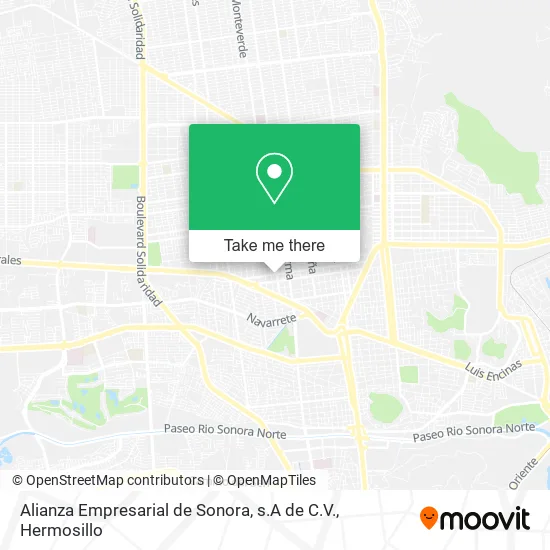 Alianza Empresarial de Sonora, s.A de C.V. map