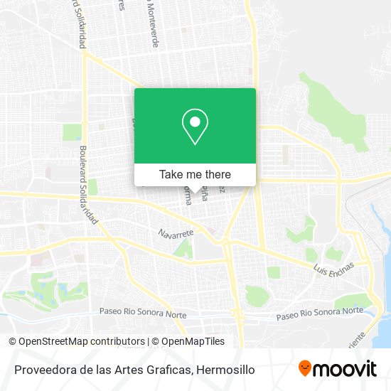 Proveedora de las Artes Graficas map