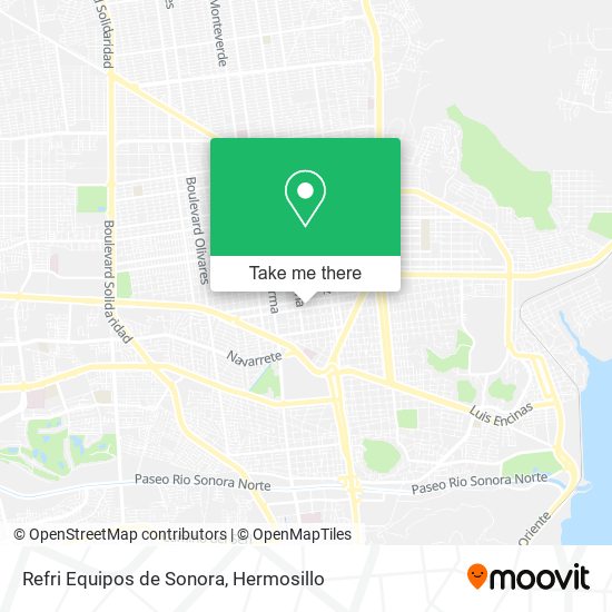 Refri Equipos de Sonora map