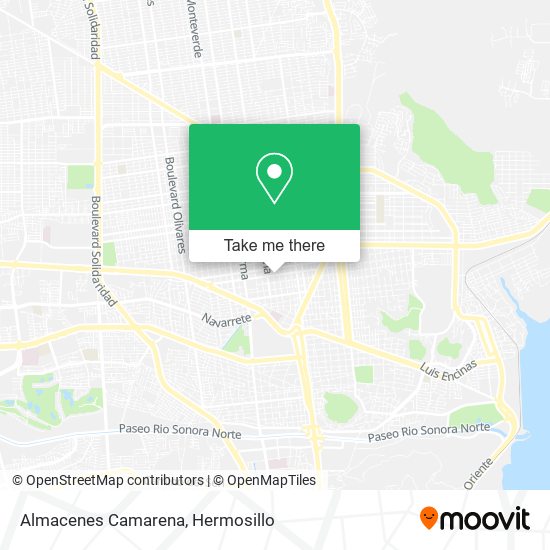 Mapa de Almacenes Camarena