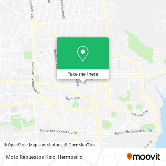 Moto Repuestos Kino map