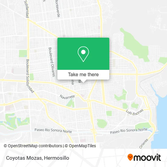 Coyotas Mozas map