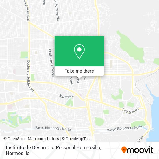 Instituto de Desarrollo Personal Hermosillo map