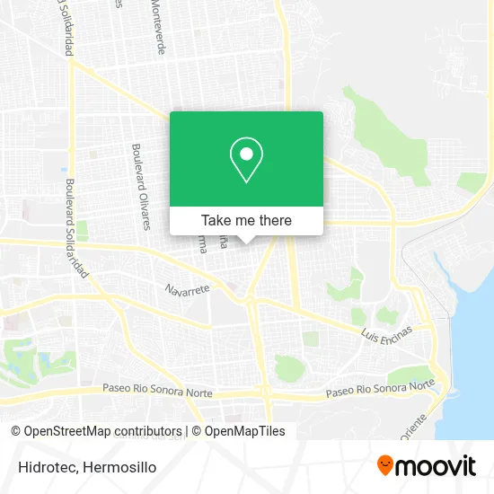 Hidrotec map