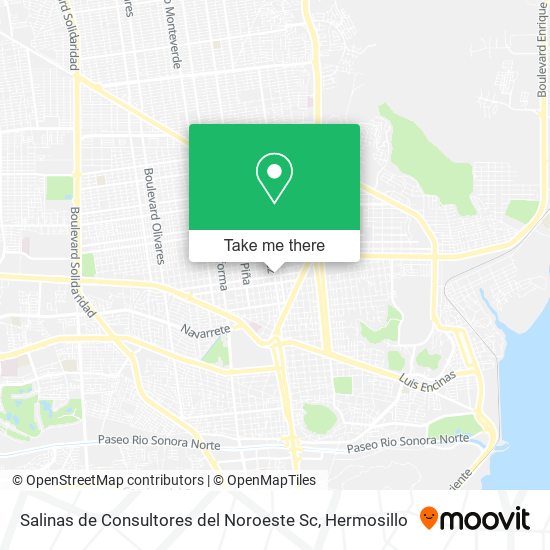 Mapa de Salinas de Consultores del Noroeste Sc