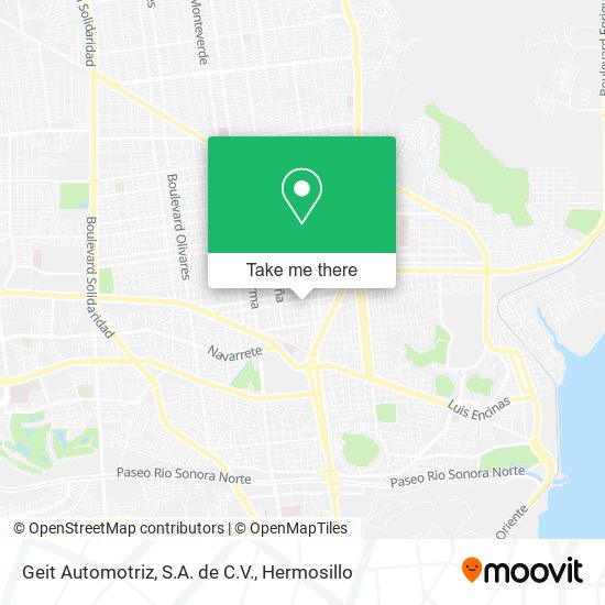 Geit Automotriz, S.A. de C.V. map