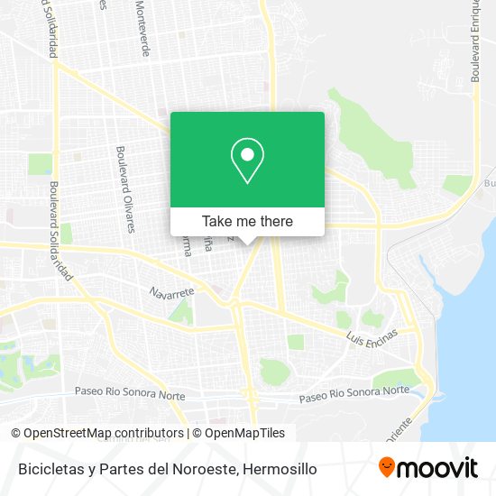 Bicicletas y Partes del Noroeste map